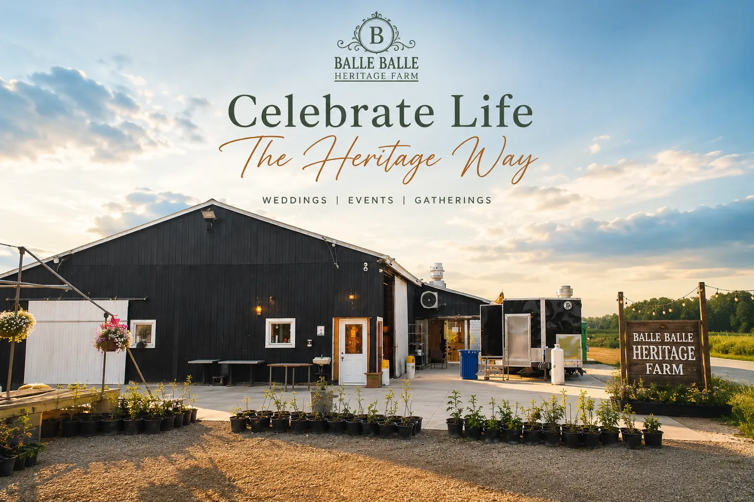 The barn at Balle Balle Heritage Farms